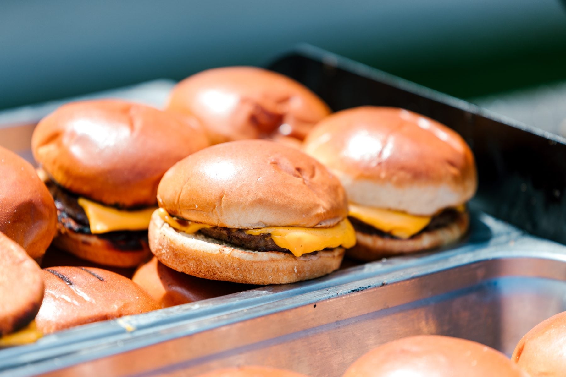 Cheeseburgers grilled for the Walk Worthy chapel kick-off BBQ lunch