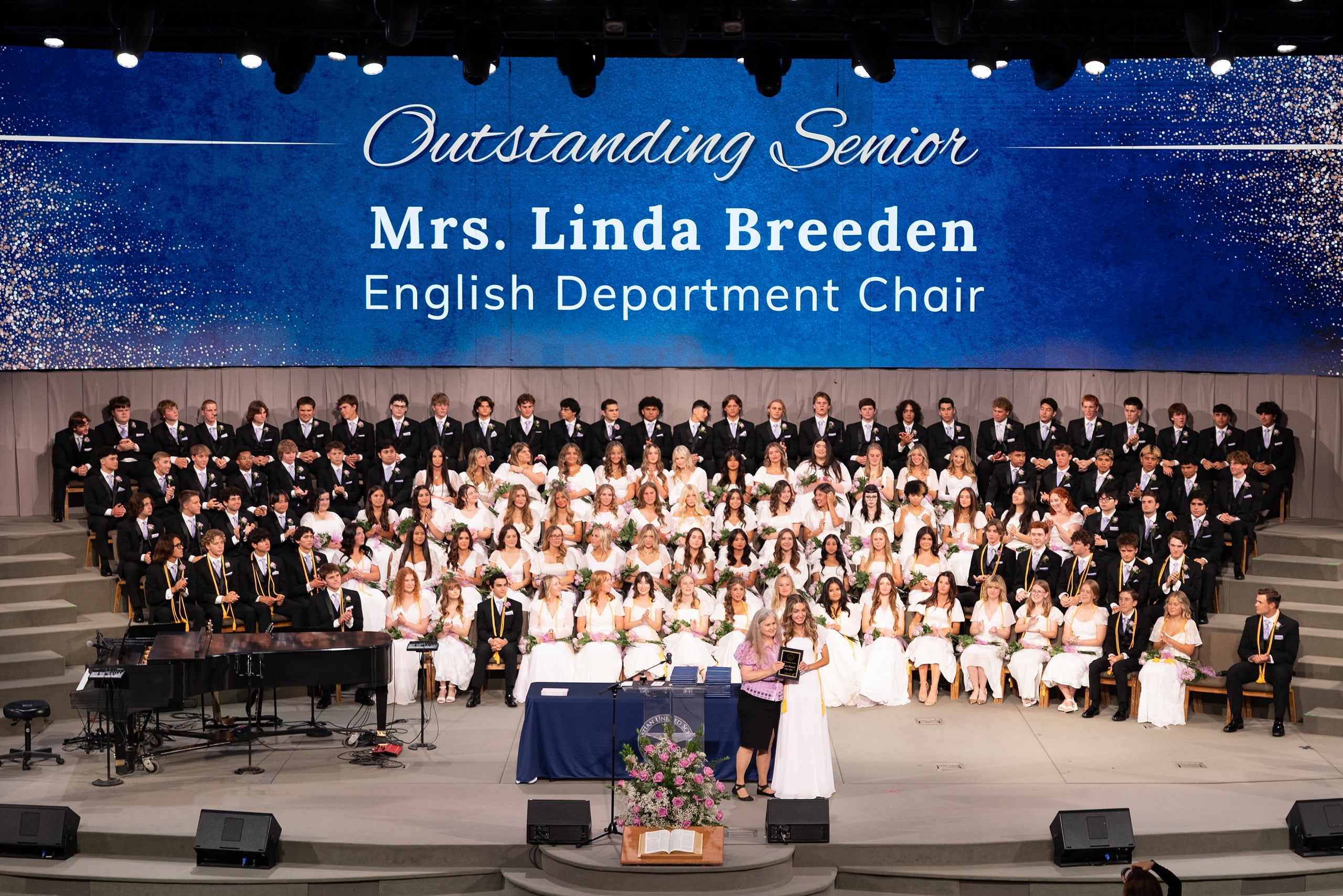 Christian High School Commencement 2025: Rise Up — 27 Outstanding senior award presented by English Department Chair at commencement