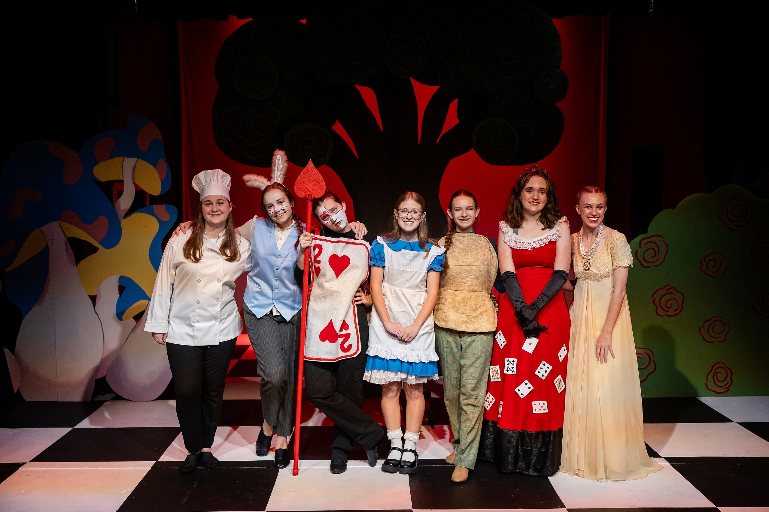 Curiouser and Curiouser! A Whimsical Journey with the Patriot Players — 21 Extended ensemble of Patriot Players cast performs in Wonderland costumes
