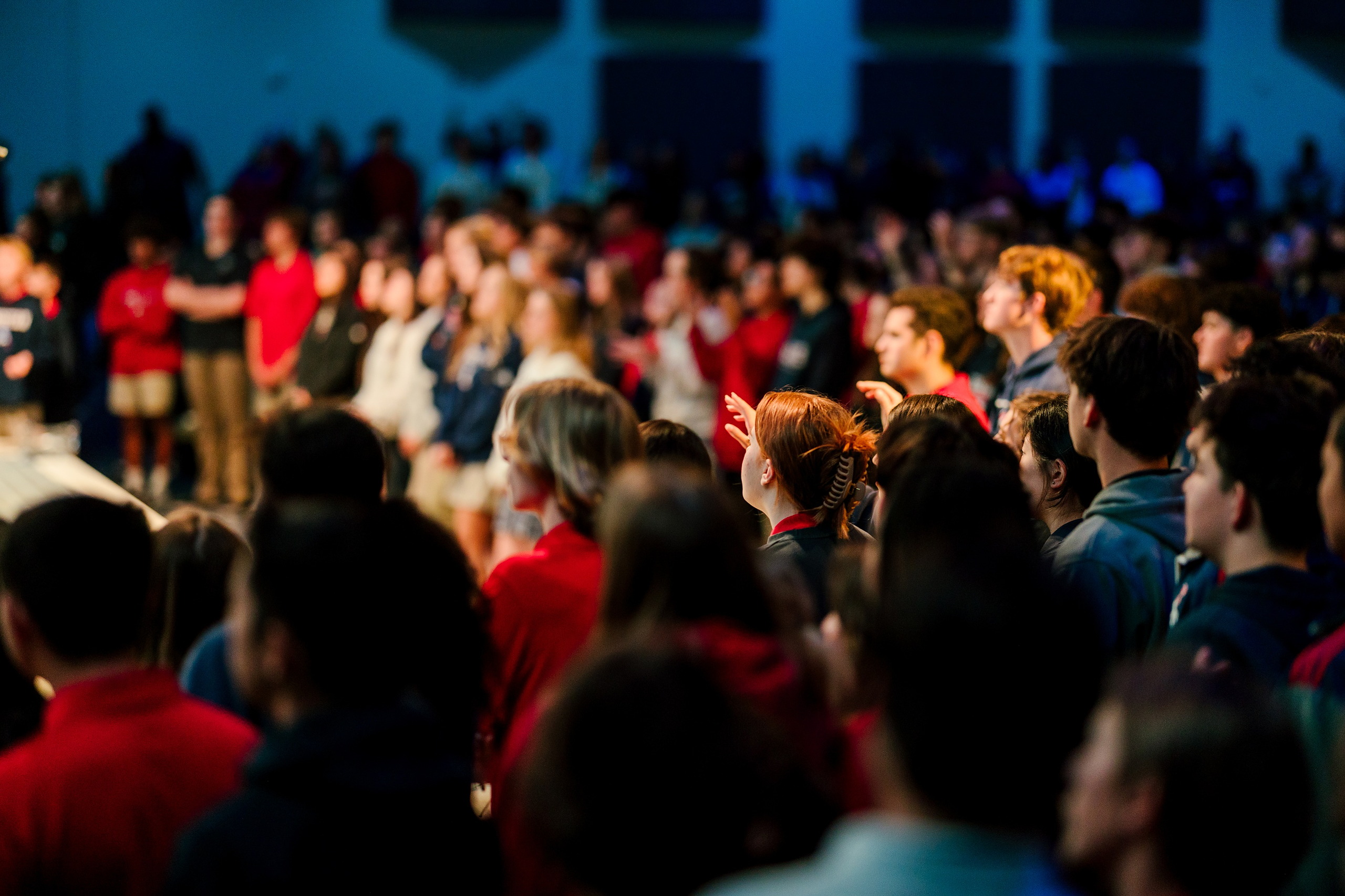 Spiritual Emphasis Week 2025 — 06 Large group of students seated together during chapel service
