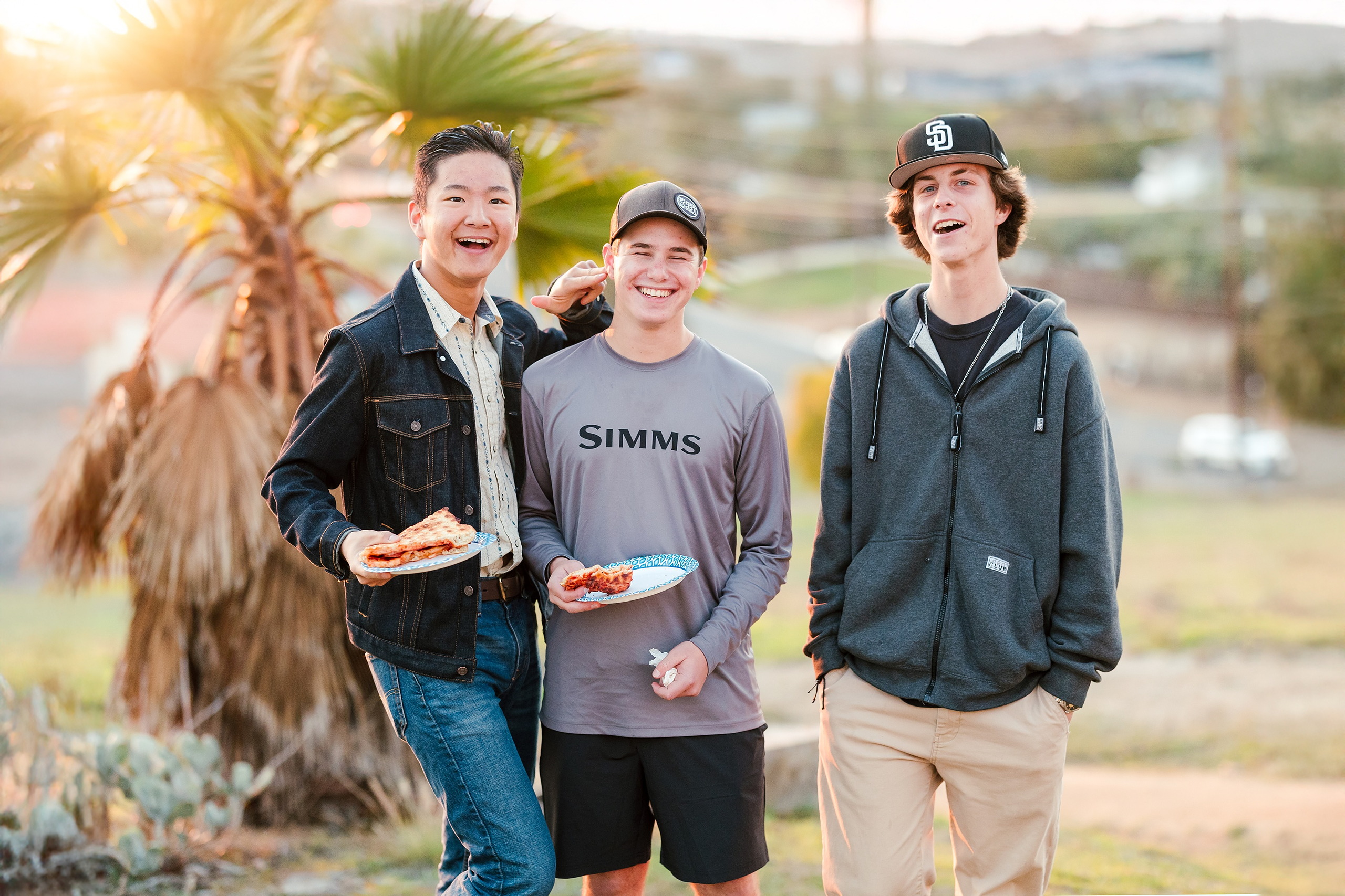 Spiritual Emphasis Week 2025 — 26 Close-up of pepperoni pizza slice in cardboard box at outdoor event