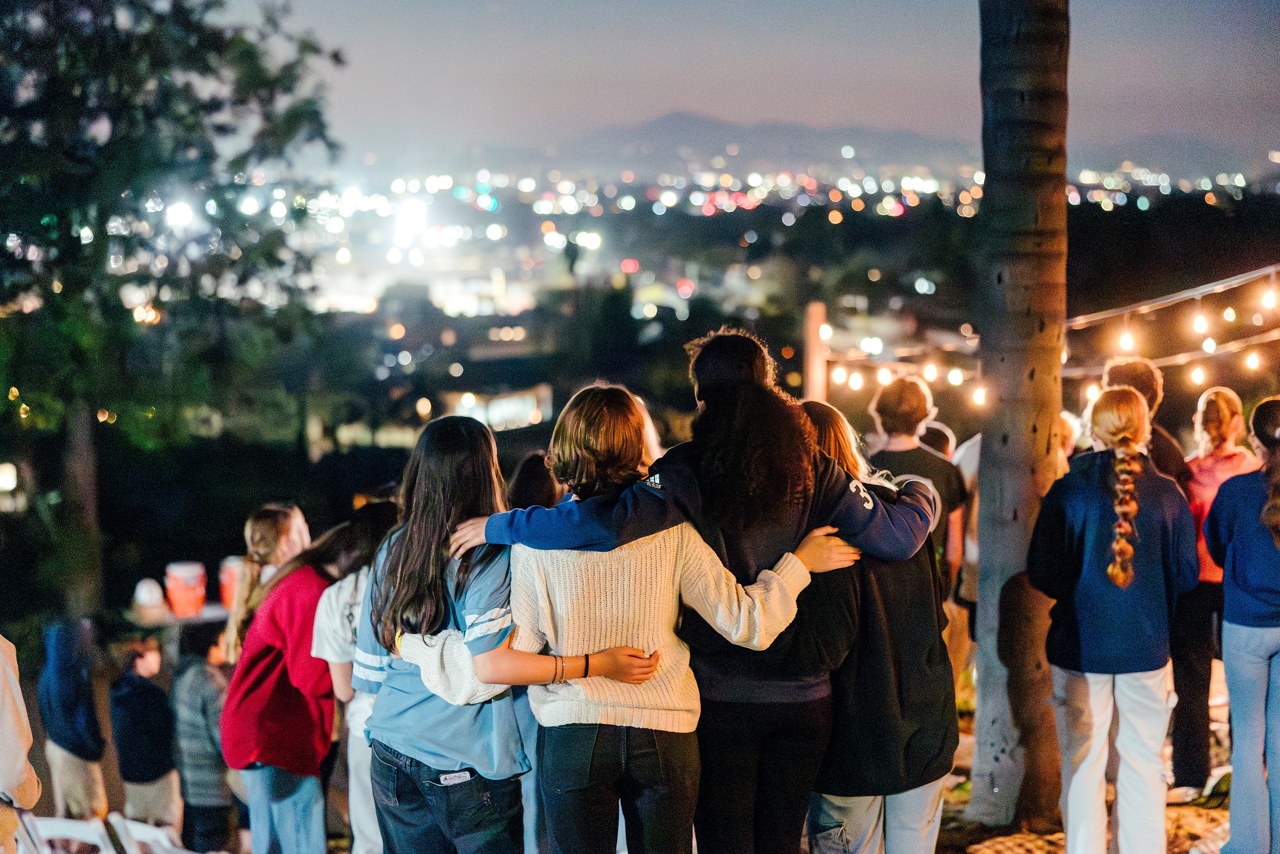 Spiritual Emphasis Week 2025 — 48 Students gather closely together during evening worship session